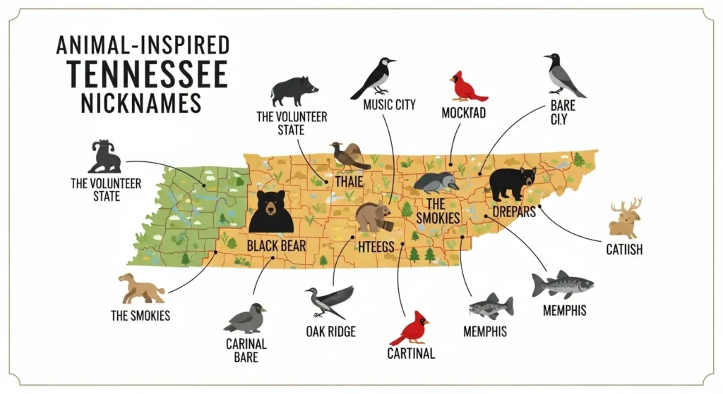Animal-Inspired Tennessee Nicknames