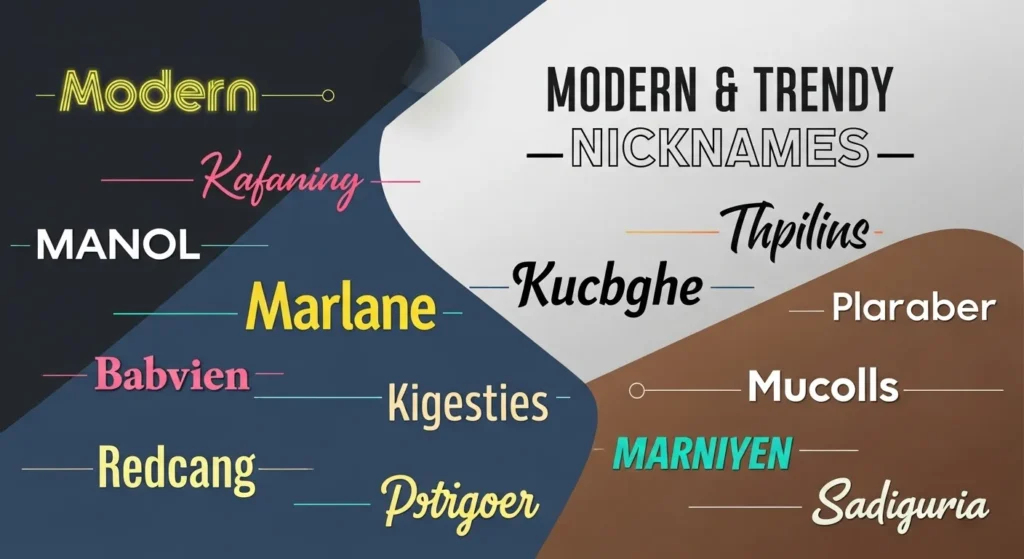 Modern & Trendy Nicknames