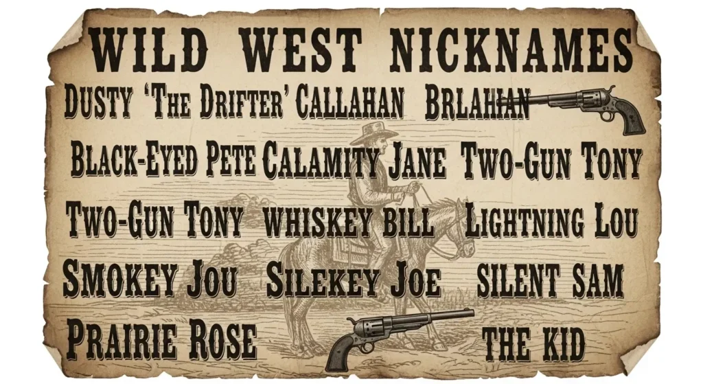Wild West Nicknames