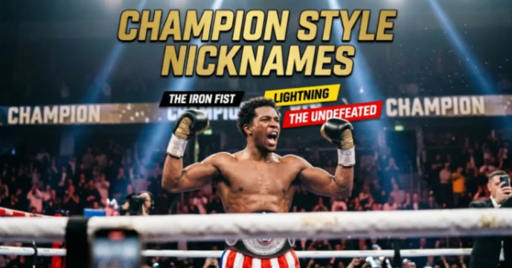 Champion Style Nicknames