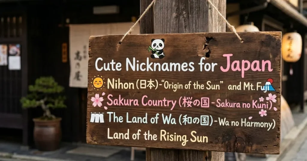 Cute Nicknames for Japan