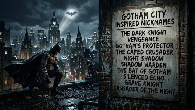 Gotham City Inspired Nicknames