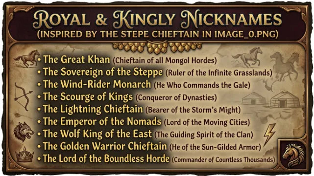Royal & Kingly Nicknames