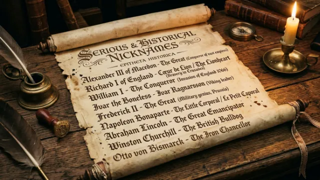 Serious & Historical Nicknames