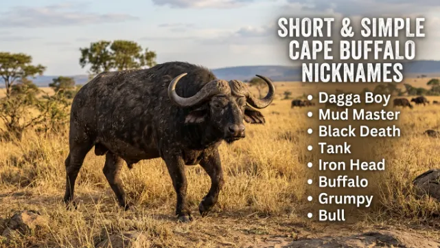Short & Simple Cape Buffalo Nicknames