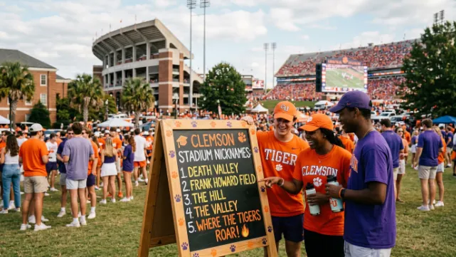 Student Vibes Nicknames for Clemson Stadium